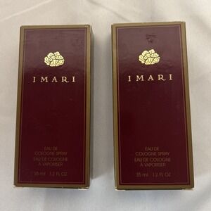 2 Vintage 1995  Imari Perfume Eau De Cologne Spray 1.2 fl oz 35 ml New in Box